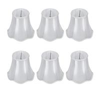 Chandelier Small Lampshades Retro Palace Pendant Light Shade 6Pcs for E14 Wall Lights Clip on Candle Chandelier Set of 6 Fabric Lampshades for Table Lamp and Floorlight