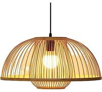 Chandelier, Southeast Asian Style Chandelier Woven Pendant Light Handmade Wicker Decoration Ceiling Light Fixture for Kitchen Island Dining Room Bedroom Hallway Bar Living Room Restaurant(45CM