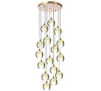 Chandelier Stairs Long Chandeliers,Spiral Staircase Ceiling Light Fixture for Hotel Living Room Home Bar, Crystal Spiral Raindrop Chandelier-Silver 12(Gold,16)