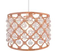 Chandelier Style Ceiling Light Shade Droplet Pendant Acrylic Crystal Bead Luxury (Sparkly Light Shade Copper)