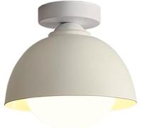 Chandelier, V-intage Ceiling Lighting Glass&Iron Art Lamp Shade Semi Flush Mount Pendant Light 1-Pack Industrial Ceiling Light Stairway Flush Mount Matte Ceiling Lamp for Hallway, Kitchen, Bedroom-E2