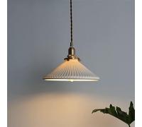 Chandelier White Ceramic Lamp Pendant Light Ceiling Lighting European Retro Chandelier Nordic Bedside Entrance Lighting for Dining,Living Room,Kitchen Island