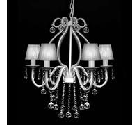 Chandelier with 2300 Crystals White Pendant Light Lamp Lighting Fixture vidaXL