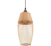 Chandelier, Wood Pendant Lighting Chinese Style Strips Pendant Light Hand Made Rattan Pendant Lamp Retro Country Pastoral Chandelier