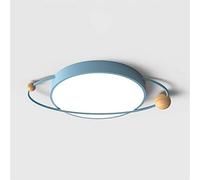 Chandeliers, 54CM LED Living Bedroom Study 's Room Star Colors And 3 Sizes Round Ceiling Lights, Cast Iron+rubber Wood+acrylic Material Chan(C,64CM)