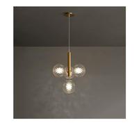 Chandeliers, Artificial Satellitep, Medieval Simple, Glass Ball Led Hangilight, for Bedroom, Restaurant, Indoor Home/D-Clear/a