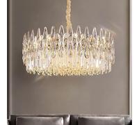 Chandeliers, Buildiliviroom Buildistairway Lopost Modern Light Crystalp Led,Lights/3 Color Light/D60*H27Cm