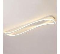 Chandeliers Ceiling Light Dimmable Led with Remote Control Linear Wave Flush Mount Low Profile Light Fixture Black Close to/a/60Cm