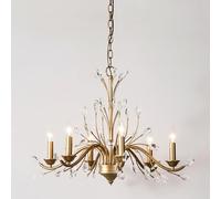 Chandeliers Ceiling Light,Luxurious Candle Crystal Chandelier, Modern Tree Branch Pendant Light Fixture, Chain Adjustable, Hanging Light for Dining Room Living Bedroom Lighting Hal