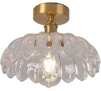 Chandeliers, Ceiling Lights, Glass Ceiling Light Modern Brass Ceiling Light Fixtures with Glassshade Ceilingp for Bedroom Living Dining Room Hallway/Clear