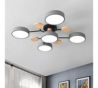 Chandeliers, Ceiling Lights, Led Ceiling Light Fixture,Modern Ceiling Lights Flush Mount 32W Dimmable for Living Room Bedroom Kitchen,3000K/4000K/6000K/Gray