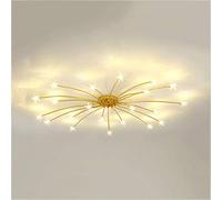 Chandeliers,Chandelier, Ceiling Light Chandelier Nordic Firework Pendant Light for Living Room Dining Room Bedroom Ceiling Light Fixture 15 Lights/Golden/21 Lights