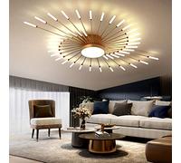 Chandeliers, Chandelier,LED Ceiling Light with Firework Shape Design, Modern Chandelier Pendant Light, Flush Mount Ceiling Lamp for Children's Room Living Room Bedroom Office Dining Room Lobby(Gold,4