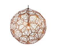 Chandeliers, Chandelier,Personality Bar Coffee Shop Furniture,Football Shape Hollow Mesh,Color Stainless Steel Metal Lamps,E27 Nordic Stainless Steel Diamond Single Head Chandelier(Rose Gold,60cm
