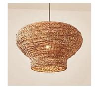 Chandeliers, Chinese Modern Style Chandelier Zen Tea Room Vine Weaving Lamp Retro Living Room Dining Room Chandelier(3-Color Light,B D65cm)