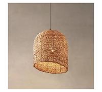 Chandeliers, Chinese Modern Style Chandelier Zen Tea Room Vine Weaving Lamp Retro Living Room Dining Room Chandelier(3-Color Light,C D30cm)