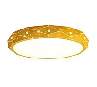 Chandeliers, Creative Color Iron Ceiling Lamp, Slim LED Flush Mount Ceiling Light, White Light 6000K Ceiling Lamp, Mount Ceiling Light Fixture, Flat Panel Light(Yellow,45cm)