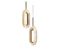 Chandeliers, Crystal Chandelier Crystal Chandelier Light Chandelier Bedside Post- Minimalist Restaurant Bar Chandelier - Personality Oval Bedroom Small Chandelier Ceiling Light(Cold/Na