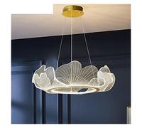 Chandeliers, Crystal Chandelier Modern Nordic Light Luxury Lotus Leaf postmodern Minimalist Living Room Dining Bedroom Pendant lamp