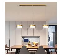 Chandeliers, Crystal Chandelier Nordic Black d for Kitchen Island Hanging Round Light Three-Head Pendant Lamp Bar LED Hotel Villa
