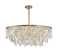 Chandeliers, Crystal Post-Modern Atmospheric Home Crystal Liviroom Light High-End Diniroom Bedroomp (D60Cm H24Cm Three Colour/D80Cm H30Cm/Three Colour