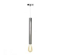 Chandeliers, Cylinder Pendant ?lights, Chrome plated/rose Gold Finish With/Lamp Holder, Adjustable Hanging Wire Ceiling? Lamp for Kitchen Island Restaurant Cha (Color : Chr