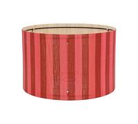 Chandeliers Drum Lampshade with Deep Red Stripe Pattern, Cylindrical Semi-Transparent Lamp Shade, Modern Simple Style for Living Room Bedroom Study, 13.8 x 9Inch