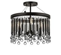 Chandeliers, European Ceiling Light, Country Retro Crystal Chandelier, Restaurant Lighting Pendant Light, for Bedroom, Living Room, Office, Corridor, Hotel, Entrance Hall Light