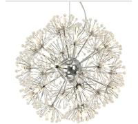 Chandeliers Firework Light Stainless Steel Crystal Pendant Lighting Globe Living Room