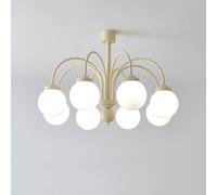 Chandeliers for Entryway Glass Fmount Fixture Round White Nordic Mid Century Ceiling Light Bedroom Dining Room Hanging Lights)