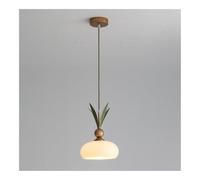Chandeliers, French Country Glass Light - Dome Hangingp - E14 Metal Fixture for Kitchen Island, Bedroom, Liviroom, Diniroom - Retro Style/20Cm-B/a