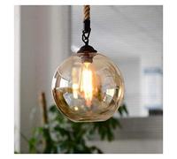 Chandeliers, Glass Americanrsonality Hemp Roretro Lightibar Table Restaurant Light Glass Clothistore Light/25Cm/a
