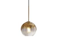 Chandeliers Globe Glass Pendant Light for Kitchen Island Living Room Adjustable Sphere Hanging Lamp Fixture for Dining Table Loft Bar Hallway Farmhouse 20cm Size Gradient Glass Design(Grey Wolf,2