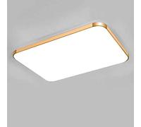 Chandeliers, Household Rectangular Flush Mount Ceiling Light White Light 6000K is Not Adjustable Ceiling Lamp LED Energy-Saving Home Ceiling Lighting Corridor Basement Storage Room Lighting(Gold)