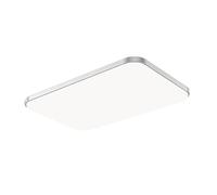 Chandeliers, Household Rectangular Flush Mount Ceiling Light White Light 6000K is Not Adjustable Ceiling Lamp LED Energy-Saving Home Ceiling Lighting Corridor Basement Storage Room Lighting(Silver)