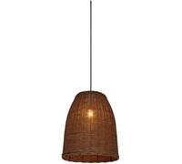 Chandeliers, Large Farmhouse Lighticompatible with Diniroom Kitchen Island Liviroom Restaurant-Bohemian Woven -Brown Black Rattan Light, for Liviroom/Color/45Cm