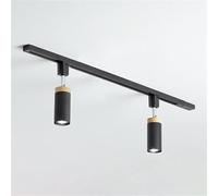 Chandeliers, LED 2 Light Track Lighting Kit, Modern Tubular Semi Flush Mount Ceiling Spotlight Flexibly Rotatable Light Head for Highlight Kitchen Counter Cabinet Gallery Picture Artwork -Grey