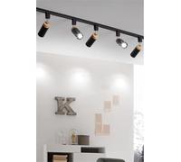 Chandeliers, LED 2 Light Track Lighting Kit, Modern Tubular Semi Flush Mount Ceiling Spotlight Flexibly Rotatable Light Head for Highlight Kitchen Counter Cabinet Gallery Picture Artwork -Grey