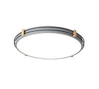 Chandeliers, LED Fixture Color Metal Chandelier Flush Mount Lighting Adjustable Trichromatic Light Farmhouse Ultra-Thin Ceiling Lamp for Kitchen Island(Grey,33cm)