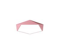 Chandeliers, LED Flush Mount Ceiling Light, Creative Geometric Colorful Iron Ceiling Lamp, White Light 6000K Ceiling Lamp, Acrylic Lamp Shade, Flat Ceiling Lighting Fixture(Pink,30cm)