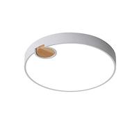 Chandeliers, LED Flush Mount Ceiling Light Fixture Minimalist Round Minimalist Ceiling Lamp Three-Color dimming and Adjustable Ceiling Lighting Seamless with The Ceiling Easy to Install(White,L