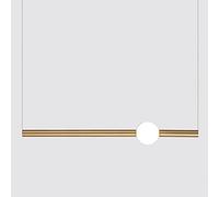 Chandeliers, Led Metal Clear Glass Light,1-Light Modern Rod Hangilight Fixture Ceilihangilight for Kitchen Island Bedroom Diniroom/C/a