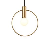 Chandeliers LED Nordic Post-Modern All Copper Round 25cm Single Head Chandelier Simple Creative Decoration Porch Cafe Staise Restaurant Bedroom Bedside Lamp Pendant Lights