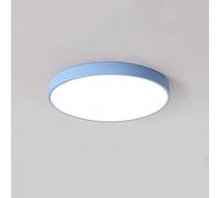 Chandeliers, LED Ultra-Thin 1.9in Energy Saving Flush Mount Ceiling Light Three Color Temperature Adjustable Ceiling Lamp Acrylic Lampshade with Uniform Light Transmission Ceiling Lights(Blue,40cm)