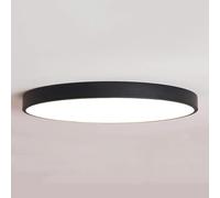 Chandeliers, LED Ultra-Thin 1.9in Energy Saving Flush Mount Three Color Temperature Adjustable Lamp Acrylic Lampshade with Uniform Light Transmission Ceiling Lights(Black,40cm)