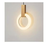 Chandeliers, Metal, Industrial Style Hangingp, Postmodern Led Circle, Single Headpension Light, for Dining, Bar Counter, Study, Bedroom Bedside/Color/Diameter 20Cm