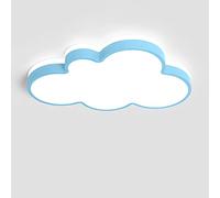 Chandeliers, Minimalist Cloud Shape Flush Mount Ceiling Light Ultra-Thin 2.36in Iron Frame Ceiling Lamp LED 24W Energy Saving Ceiling Lights Shop 's Room Park Decoration (Color : Blue