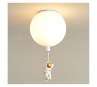 Chandeliers Modern Ceiling Light Astronaut - 's Room Lamp Acrylic High Transparent Milky White Spherical Glass Lamp,Minimalist Style