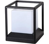 Chandeliers, Modern Cube Black Aluminum Metal Outdoor Ip54 Waterproof Columnp Exterior Wall Garden Post Pillar Lantern Courtyard Lawn Light E26 Fence Landscatable Lighting/Medium/a