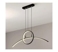 Chandeliers, Modern Diniroom Linear Led Light with Tri-Color Changing, Height Adjustable/K/a